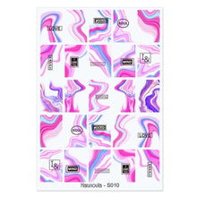 Load image into Gallery viewer, Sexy Lady Shaped 3D Nail Stickers Character Face Image Leaves Flower Decals Slider Black White Nail Art Decoration Manicure Decoration Nail Art Supplies 3D Self-Adhesive Nail Decals Designer Nail Stickers for Acrylic Nails

