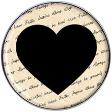 Load image into Gallery viewer, Love Letter Black Heart Tragus Cartilage Earring
