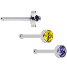 将图片加载到图库查看器，20G Licensed NFL Baltimore Ravens Logo Nose Bone 3 Pack Set

