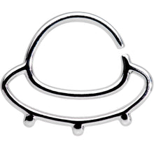 Load image into Gallery viewer, 16G 3/8" Outer Space UFO Septum Ring
