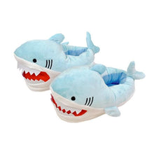 Load image into Gallery viewer, Shark Funny Shoes Girls  Indoor Slippers Home Shoes Fashion Plush Warm Slippers Women Winter Cute Shark Cozy Women Slippers With Funny Face Memory Foam Non-Slip Rubber Sole Soft Slip On Home Shoes
