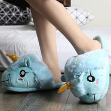 Load image into Gallery viewer, Shark Funny Shoes Girls  Indoor Slippers Home Shoes Fashion Plush Warm Slippers Women Winter Cute Shark Cozy Women Slippers With Funny Face Memory Foam Non-Slip Rubber Sole Soft Slip On Home Shoes
