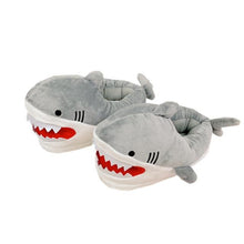 Load image into Gallery viewer, Shark Funny Shoes Girls  Indoor Slippers Home Shoes Fashion Plush Warm Slippers Women Winter Cute Shark Cozy Women Slippers With Funny Face Memory Foam Non-Slip Rubber Sole Soft Slip On Home Shoes

