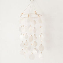 Load image into Gallery viewer, Shell Wind Chime Room Decoration Hanging Wind chime Outdoor Decoration, Bamboo Wind Chimes Unique Outdoor Handmade Chimes as Memorial Gift for Mom Family Wall Pendant Home Office
