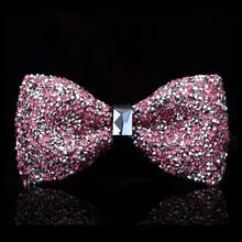 Load image into Gallery viewer, Shiny Butterfly Men Bowtie Sparkling Wedding Bridegroom Bow Ties  Adjustable Length Party Bowties
