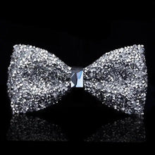 Load image into Gallery viewer, Shiny Butterfly Men Bowtie Sparkling Wedding Bridegroom Bow Ties  Adjustable Length Party Bowties
