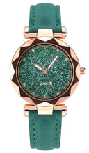 Load image into Gallery viewer, Shiny Luxury Student Watch Womens Star Quartz Watch Fashion Casual Womens Watch Bracelet Set Dial Woman Children Set Bracelet Watch Leather Band Luxury Quartz Watches
