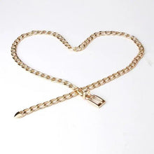 将图片加载到图库查看器，Shiny Women Metal Belt Luxurious Gold Dress Chain Belts Elegant Polished Adjustable Metal Mirror Waist Belt
