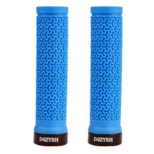 将图片加载到图库查看器，Shock Absorption Mountain Road Cycling Bike Bicycle Handlebar Cover Grips Smooth Soft Rubber Anti-slip Handle Grip Lock Bar End Premium Bike Handlebar Grips Single Lock-on Bike Grips Professional Mountain Bicycle Handlebar Locking Grips
