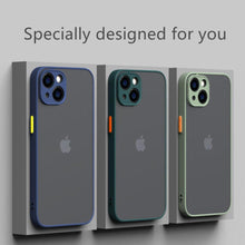 Load image into Gallery viewer, Shockproof Armor Case For iPhone 14 13 12 11Pro Max XR XS X Black Men Luxury Silicone Bumper Clear Hard Cover Silicone Armor Bumper Clear Hard Cover
