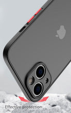 Load image into Gallery viewer, Shockproof Armor Case For iPhone 14 13 12 11Pro Max XR XS X Black Men Luxury Silicone Bumper Clear Hard Cover Silicone Armor Bumper Clear Hard Cover
