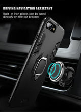 将图片加载到图库查看器，Shockproof Armor Case For iPhone XR iPhone X Xs Xs Max Stand Holder Ring Phone Cover for iPhone 6 6S 6PLUS 7 8 plus  Slim Durable Soft Anti-Scratch 360 Degree Rotating Ring Holder Kickstand Protective With Magnetic Case
