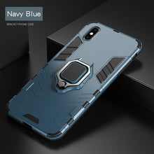 将图片加载到图库查看器，Shockproof Armor Case For iPhone XR iPhone X Xs Xs Max Stand Holder Ring Phone Cover for iPhone 6 6S 6PLUS 7 8 plus  Slim Durable Soft Anti-Scratch 360 Degree Rotating Ring Holder Kickstand Protective With Magnetic Case
