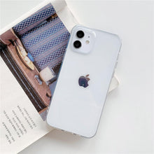 Load image into Gallery viewer, Shockproof Bumper Cover Anti-Scratch Protective Slim Thin Phone Case for iPhone Candy Color Transparent Silicone Phone Case For iPhone 14 12 13 Mini 14 Pro Max Clear Soft Cover
