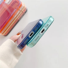Load image into Gallery viewer, Shockproof Bumper Cover Anti-Scratch Protective Slim Thin Phone Case for iPhone Candy Color Transparent Silicone Phone Case For iPhone 14 12 13 Mini 14 Pro Max Clear Soft Cover
