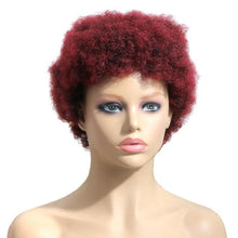 Load image into Gallery viewer, Short Afro Curly Human Hair Full Machine Wigs for Women 150% Density Short Hair Pixie Cut Wig Remy Human Hair Afro Wig For Black Women Gifts for Girlfriends
