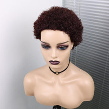 Load image into Gallery viewer, Short Curly Hair Wigs Pixie Cut Brazilian Human Hair For Black Women Natural Black 150% Density Glueless Afro Kinky Curly Human Hair Wig For Black Women Gifts for Girlfriends
