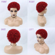 Load image into Gallery viewer, Short Curly Hair Wigs Pixie Cut Brazilian Human Hair For Black Women Natural Black 150% Density Glueless Afro Kinky Curly Human Hair Wig For Black Women Gifts for Girlfriends
