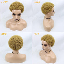 Load image into Gallery viewer, Short Curly Hair Wigs Pixie Cut Brazilian Human Hair For Black Women Natural Black 150% Density Glueless Afro Kinky Curly Human Hair Wig For Black Women Gifts for Girlfriends
