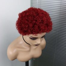 Load image into Gallery viewer, Short Curly Hair Wigs Pixie Cut Brazilian Human Hair For Black Women Natural Black 150% Density Glueless Afro Kinky Curly Human Hair Wig For Black Women Gifts for Girlfriends
