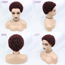 Load image into Gallery viewer, Short Curly Hair Wigs Pixie Cut Brazilian Human Hair For Black Women Natural Black 150% Density Glueless Afro Kinky Curly Human Hair Wig For Black Women Gifts for Girlfriends

