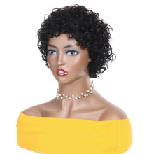 将图片加载到图库查看器，Short Pixie Cut Wig Bob Curly Human Hair Wig Brazilian Hair Wigs for Women Pre Plucked with Baby Hair Non Lace Human Hair Wigs For Black Women Gifts for Girlfriends
