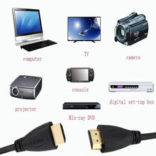 将图片加载到图库查看器，HDMI Cable High Speed Gold Plated Plug Male-Male HDMI Cable Ultra High Speed Gold Plated Connectors Ethernet Audio Return Video 4K Full HD 1080p For HD TV Computer Gaming

