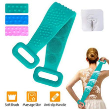 将图片加载到图库查看器，Silicone Back Scrubber Belt for Shower Exfoliating Foaming Body
