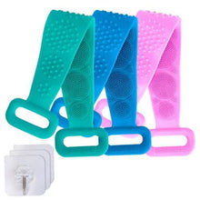 将图片加载到图库查看器，Silicone Back Scrubber Belt for Shower Exfoliating Foaming Body

