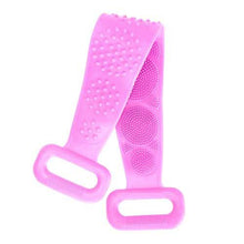 将图片加载到图库查看器，Silicone Back Scrubber Belt for Shower Exfoliating Foaming Body
