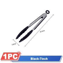 Load image into Gallery viewer, Silicone BBQ Grilling Tong Kitchen Cooking Salad BBQ  Serving Tong Non-Stick Barbecue Clip Clamp Stainless Steel Tools Gadgets Silicone BBQ Grilling Tong Kitchen Cooking Salad BBQ Serving Tong Non-Stick Barbecue Clip Clamp Stainless Steel Tools

