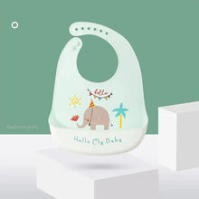 将图片加载到图库查看器，Silicone Bibs For Kids Newborn Baby Feeding Tableware Waterproof  Baby Bibs For Toddler Bib For Kids
