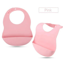 将图片加载到图库查看器，Silicone Bibs For Kids Newborn Baby Feeding Tableware Waterproof  Baby Bibs For Toddler Bib For Kids
