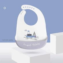 将图片加载到图库查看器，Silicone Bibs For Kids Newborn Baby Feeding Tableware Waterproof  Baby Bibs For Toddler Bib For Kids
