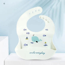 将图片加载到图库查看器，Silicone Bibs For Kids Newborn Baby Feeding Tableware Waterproof  Baby Bibs For Toddler Bib For Kids
