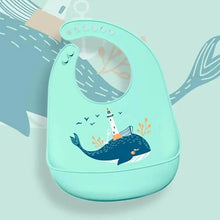 将图片加载到图库查看器，Silicone Bibs For Kids Newborn Baby Feeding Tableware Waterproof  Baby Bibs For Toddler Bib For Kids
