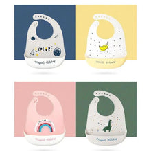 将图片加载到图库查看器，Silicone Bibs For Kids Newborn Baby Feeding Tableware Waterproof  Baby Bibs For Toddler Bib For Kids
