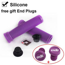 将图片加载到图库查看器，Silicone Bicycle Grips Road Bike Handlebar Grip With Rubber Handle Bar End Plug Bicycle Silicone Foam Grips Memory Foam Technology And Ergonomic Design Anti-Slip Shockproof And Weather Resistant Bicycle Handles
