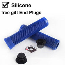 将图片加载到图库查看器，Silicone Bicycle Grips Road Bike Handlebar Grip With Rubber Handle Bar End Plug Bicycle Silicone Foam Grips Memory Foam Technology And Ergonomic Design Anti-Slip Shockproof And Weather Resistant Bicycle Handles
