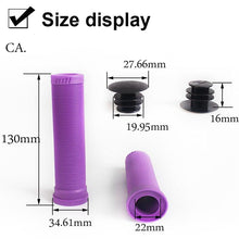 将图片加载到图库查看器，Silicone Bicycle Grips Road Bike Handlebar Grip With Rubber Handle Bar End Plug Bicycle Silicone Foam Grips Memory Foam Technology And Ergonomic Design Anti-Slip Shockproof And Weather Resistant Bicycle Handles
