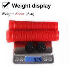 将图片加载到图库查看器，Silicone Bicycle Grips Road Bike Handlebar Grip With Rubber Handle Bar End Plug Bicycle Silicone Foam Grips Memory Foam Technology And Ergonomic Design Anti-Slip Shockproof And Weather Resistant Bicycle Handles
