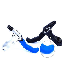 将图片加载到图库查看器，Silicone Bike Bicycle Grips Sponge Handlebar Soft Ultralight Grips Brake Grips Silicone Glove Handle Soft Sponge Non-Slip Bicycle Handle With End Holding Shock Resistance Absorbent Comfortable Design
