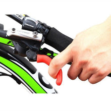 将图片加载到图库查看器，Silicone Bike Bicycle Grips Sponge Handlebar Soft Ultralight Grips Brake Grips Silicone Glove Handle Soft Sponge Non-Slip Bicycle Handle With End Holding Shock Resistance Absorbent Comfortable Design
