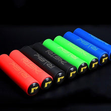 将图片加载到图库查看器，Silicone Bike Bicycle Grips Sponge Handlebar Soft Ultralight Grips Brake Grips Silicone Glove Handle Soft Sponge Non-Slip Bicycle Handle With End Holding Shock Resistance Absorbent Comfortable Design
