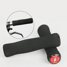 将图片加载到图库查看器，Silicone Bike Bicycle Grips Sponge Handlebar Soft Ultralight Grips Brake Grips Silicone Glove Handle Soft Sponge Non-Slip Bicycle Handle With End Holding Shock Resistance Absorbent Comfortable Design
