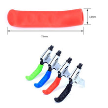 将图片加载到图库查看器，Silicone Bike Bicycle Grips Sponge Handlebar Soft Ultralight Grips Brake Grips Silicone Glove Handle Soft Sponge Non-Slip Bicycle Handle With End Holding Shock Resistance Absorbent Comfortable Design
