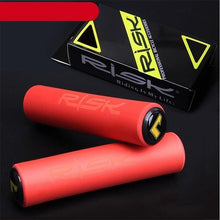 将图片加载到图库查看器，Silicone Bike Bicycle Grips Sponge Handlebar Soft Ultralight Grips Brake Grips Silicone Glove Handle Soft Sponge Non-Slip Bicycle Handle With End Holding Shock Resistance Absorbent Comfortable Design
