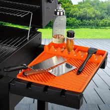 Load image into Gallery viewer, Silicone Grill Mat with Side Shelf
