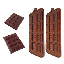 Load image into Gallery viewer, Silicone Mold 12 Cells Chocolate Mold Fondant Candy Bar Mould Cake Mode Decoration Kitchen Baking Accessories Silicone Break Apart Chocolate Molds Candy Mini Protein Energy Bar Silicone Mold
