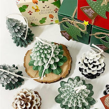 将图片加载到图库查看器，Silicone Mould Christmas Tree Shaped Cake Mold Decoration Tools Candle Mold Baking Tool Home Decoration For Christmas Party 3D Tree Shaped Candle Silicone Mold 4Pcs Different Xmas Pine Molds

